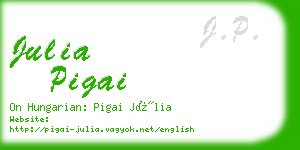 julia pigai business card